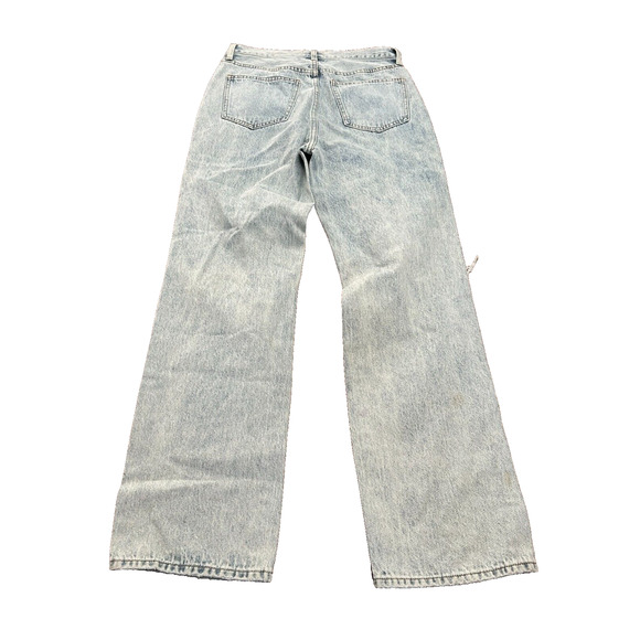 Pistola Womens Blue Light Wash High Rise Distressed Denim Straight Jeans Size 26 - Picture 2 of 8